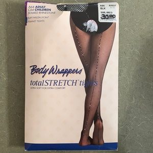 Body Wrappers total stretch fishnet rhinestone tight